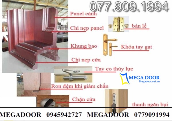 Cấu tạo của Cửa Gỗ Tự Nhiên