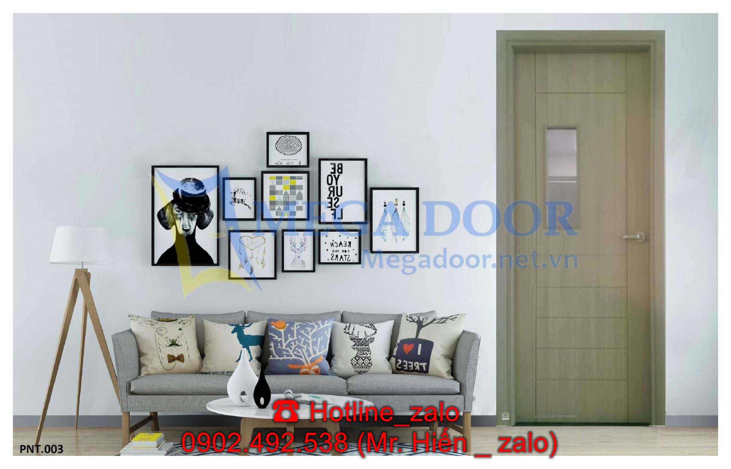Cửa ABS mẫu 201 màu MQ808