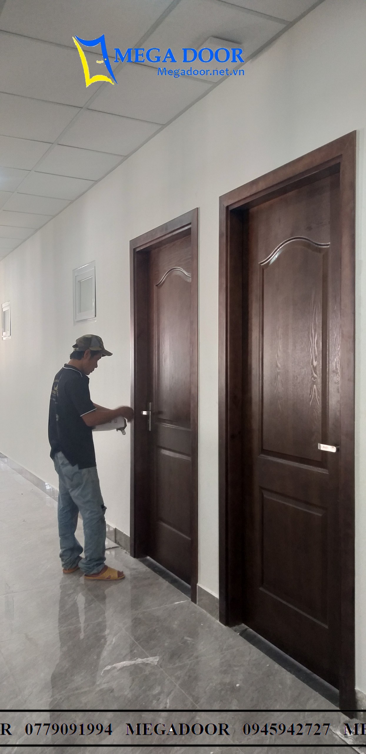 Cửa gỗ công nghiệp HDF Veneer