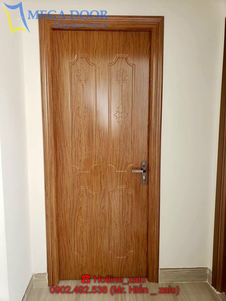 Mẫu cửa composite sơn vân gỗ Luxuty
