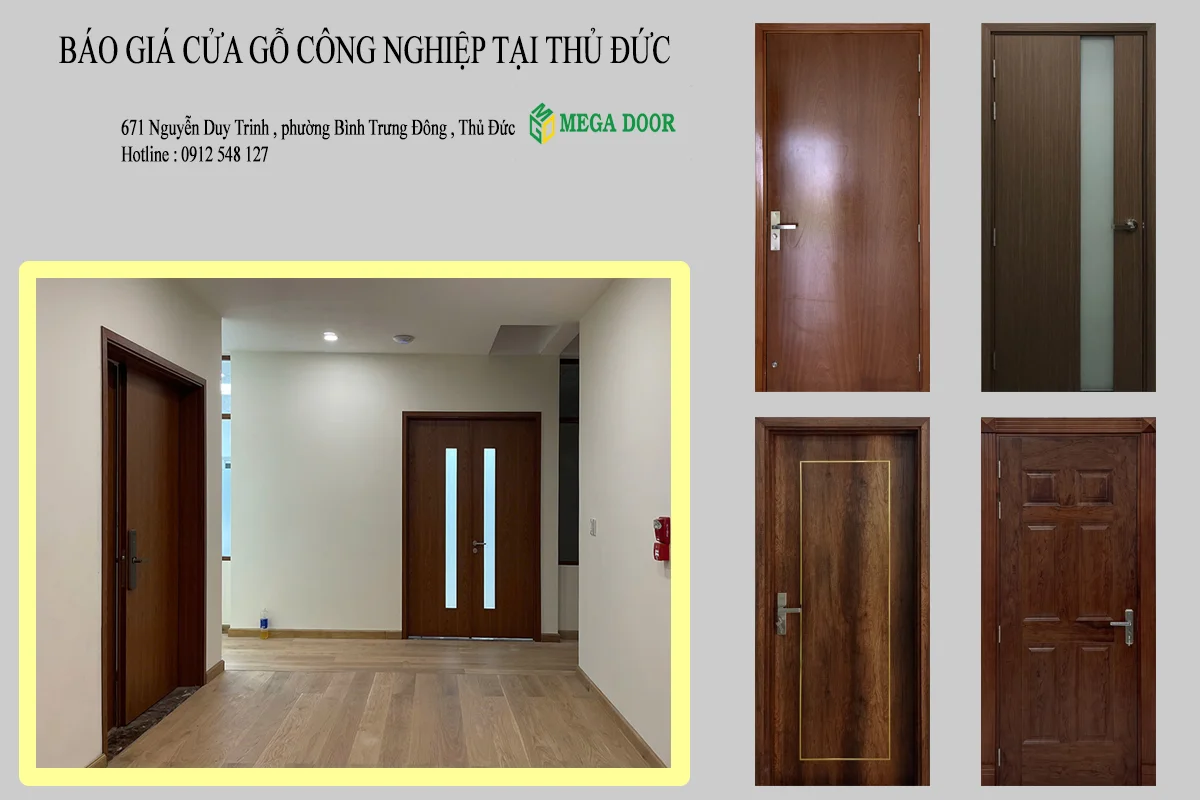 cửa gỗ công nghiệp tại thủ đức